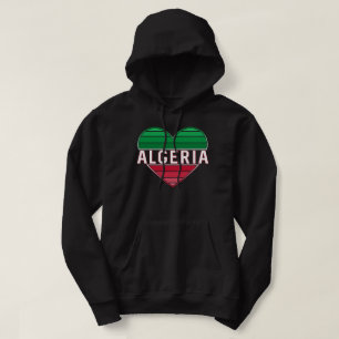 Algerian Heart, I Love Algeria Hoodie