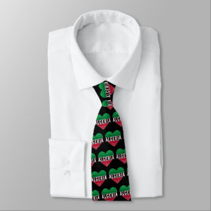 Algerian Heart, I Love Algeria Tie