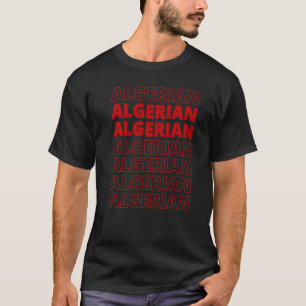 Algerian Heritage Roots Sports Fan Supporter T-Shirt