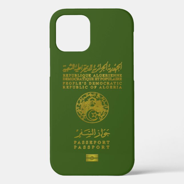 Algerian passport  Case-Mate iPhone case (Back)