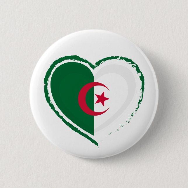 Algerian pride - For real Algerians! 2 Inch Round Button (Front)