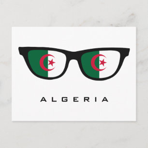 Algérie Shades texte personnalisé et carte postale