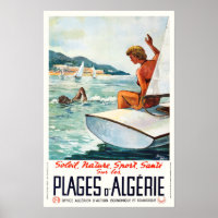 Algérie, Soleil, Nature, Sport, Travel Poster
