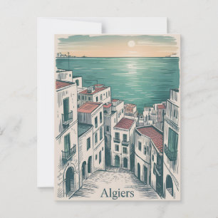 Algiers vintage postcard