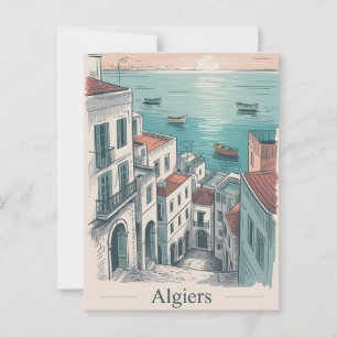 Algiers vintage postcard