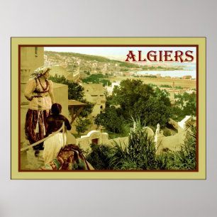 Algiers ~ Vintage Travel Poster