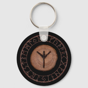 Algiz - Elder Futhark rune Keychain