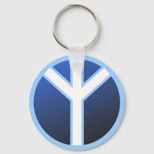 Algiz Rune Keychain