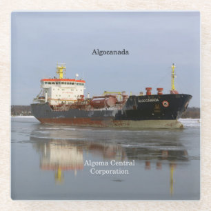 Algocanada glass coaster