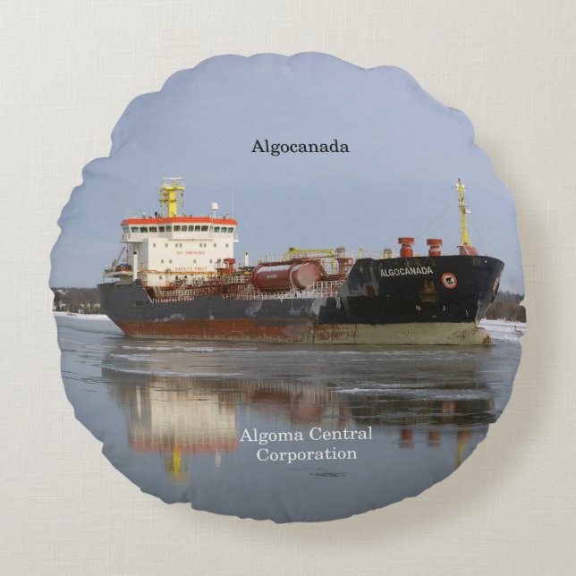 Algocanada round pillow (Front)