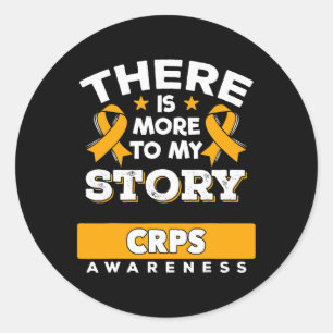 Algodystrophy Awareness Ribbon - Gift For Crps Pat Classic Round Sticker