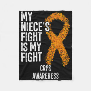 Algodystrophy My Niece's Fight Is My Fight Crps Aw Fleece Blanket