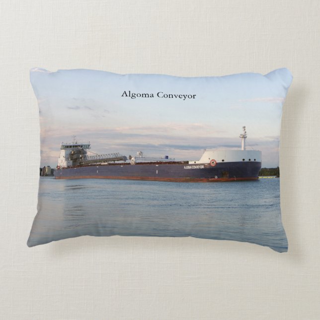 Algoma Conveyor accent pillow (Back)