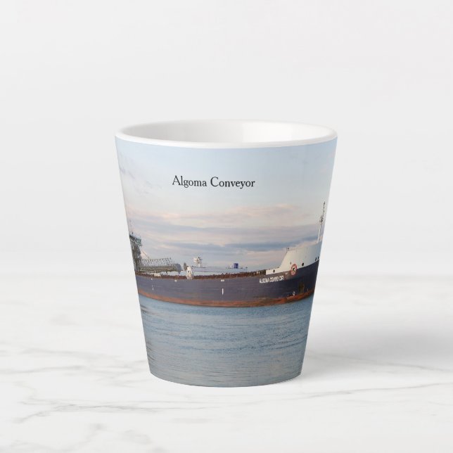 Algoma Conveyor latte mug (Front)