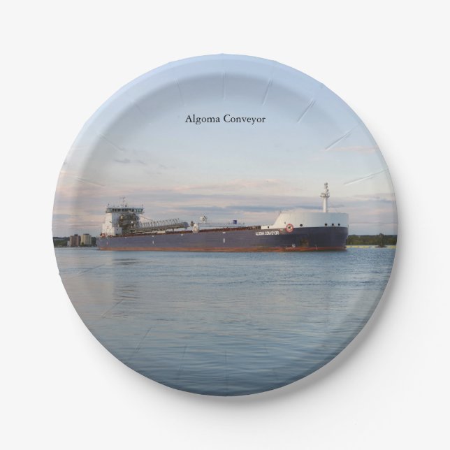 Algoma Conveyor paper plate (Front)