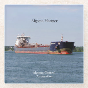 Algoma Mariner glass coaster
