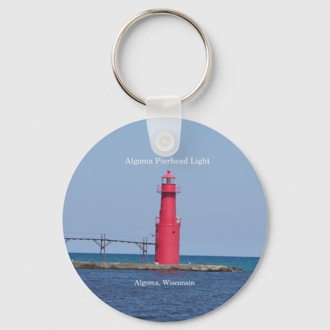 Algoma Pierhead Light key chain (Front)