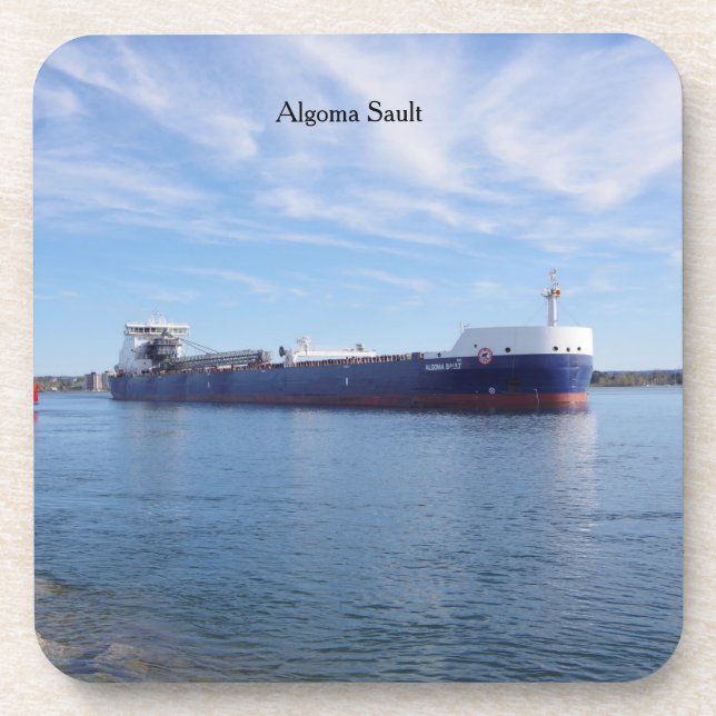 Algoma Sault set of 6 plastic coasters (Front)