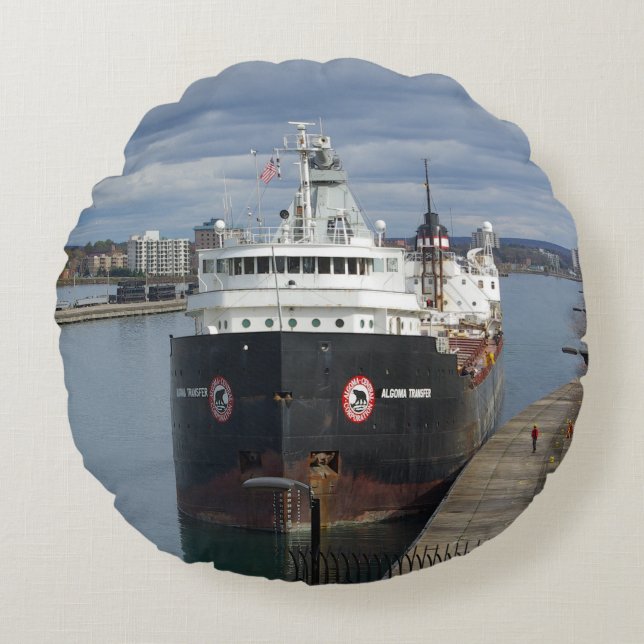 Algoma Transfer round pillow (Front)