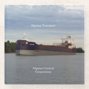 Algoma Transport glass coaster