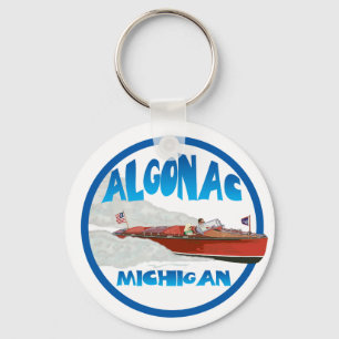 Algonac Michigan Keychain
