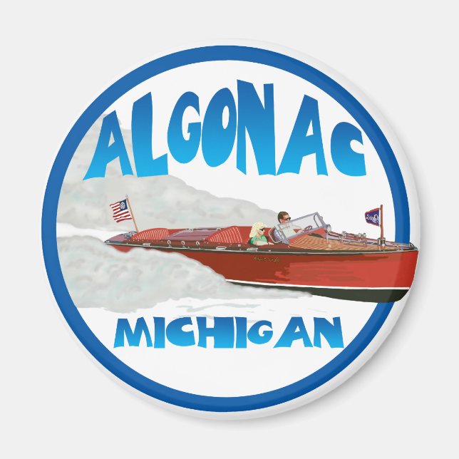 Algonac Michigan Magnet (Front)