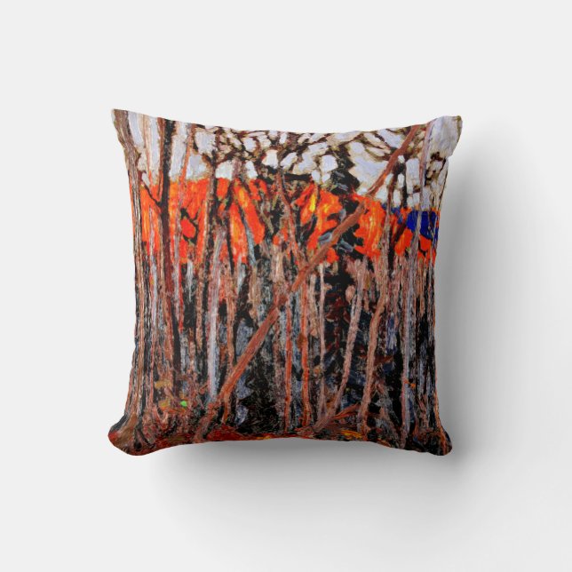 Algonquin Park, painting by Tom Thomson, Throw Pillow (Front)