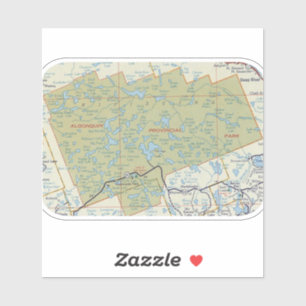 Algonquin Park Vintage Map