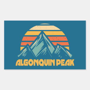 Algonquin Peak Retro Turquoise Sticker