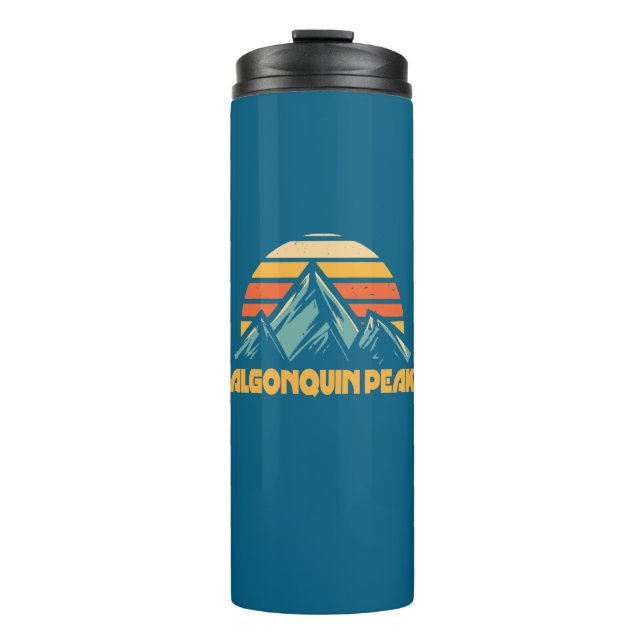 Algonquin Peak Retro Turquoise Thermal Tumbler (Front)