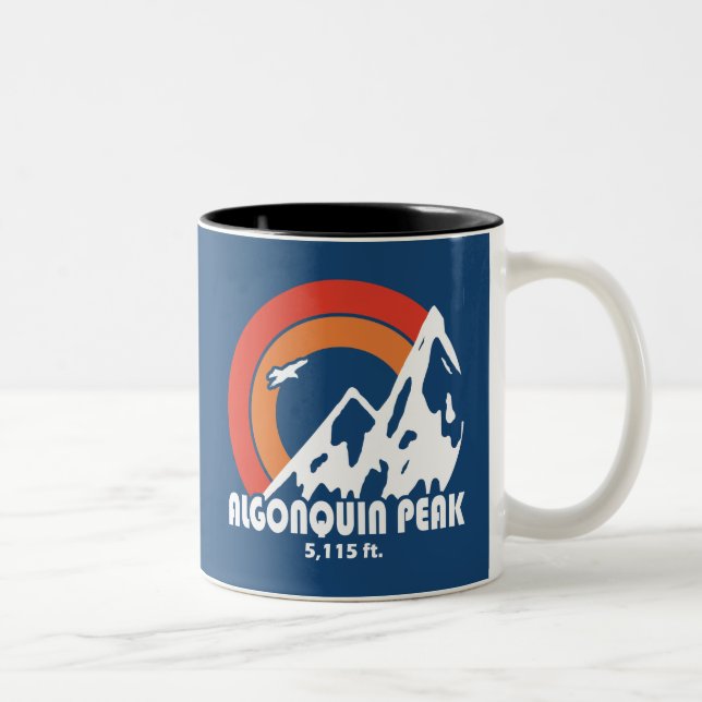 Algonquin Peak Sun Eagle Two-Tone Coffee Mug (Right)