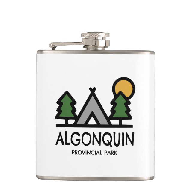 Algonquin Provincial Park Hip Flask (Front)