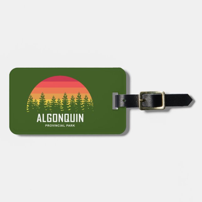 Algonquin Provincial Park Luggage Tag (Front Horizontal)