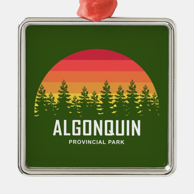 Algonquin Provincial Park Metal Ornament (Front)