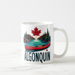 Algonquin Provincial Park Red Canoe Coffee Mug