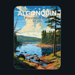 Algonquin Provincial Park Travel Art Vintage Magnet<br><div class="desc">Algonquin Provincial Park vector artwork design.  Its forests,  rivers and numerous lakes,  including the large Lake of Two Rivers,  are home to moose,  bears and common loons.</div>