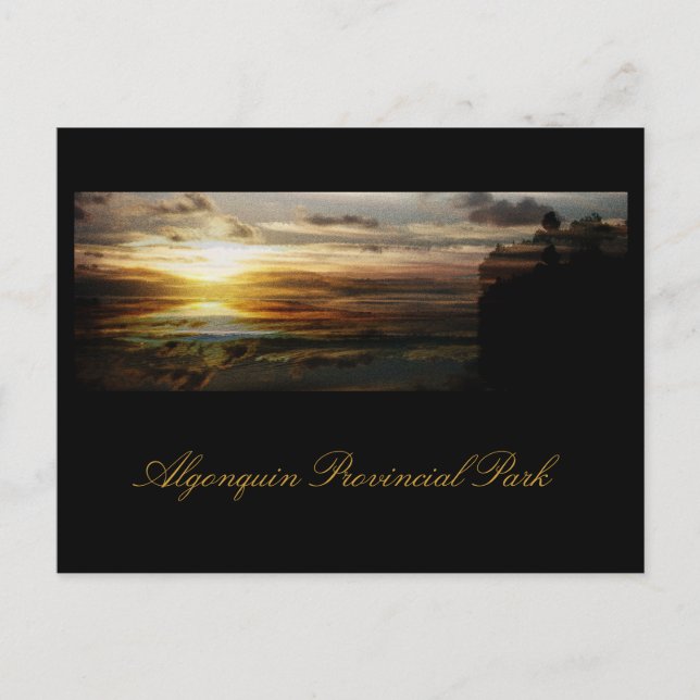 Algonquin sunset postcard (Front)