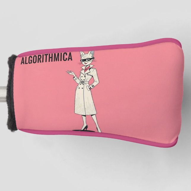 Algorithm Cat Spirit Girl – Golf Accessories Colle Head Cover (Front)