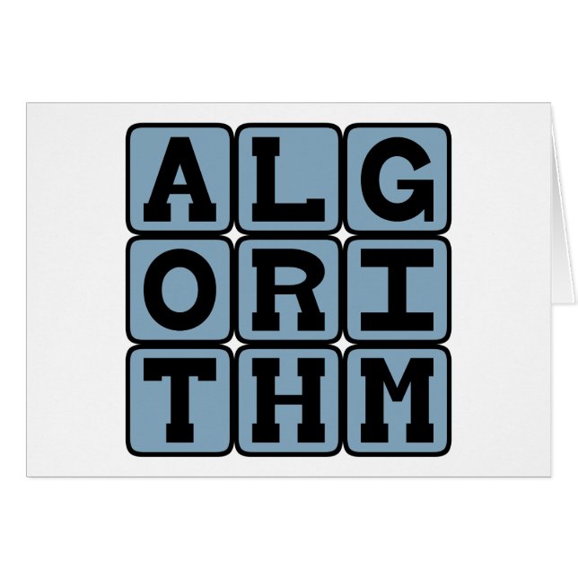 Algorithme, Procédure de calcul (Devant horizontal)