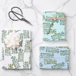 Algues Feuilles Aquarelle Nature Botanique Cadeau