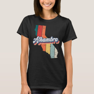 Alhambra City Retro Vintage Hometown California T-Shirt