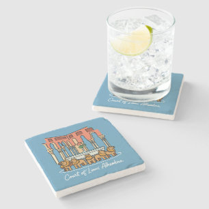 Alhambra Court of the Lions 3 Stone Coaster