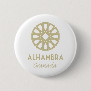 Alhambra Granada 1 2 Inch Round Button