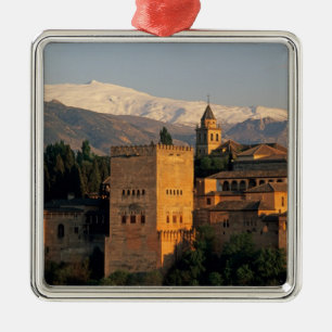Alhambra; Granada; Andaslusia, Spain, Sierra Metal Ornament