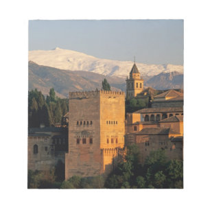 Alhambra; Granada; Andaslusia, Spain, Sierra Notepad