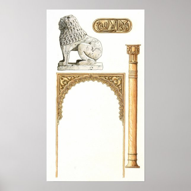 Alhambra Granada Spain. Details Poster (Front)