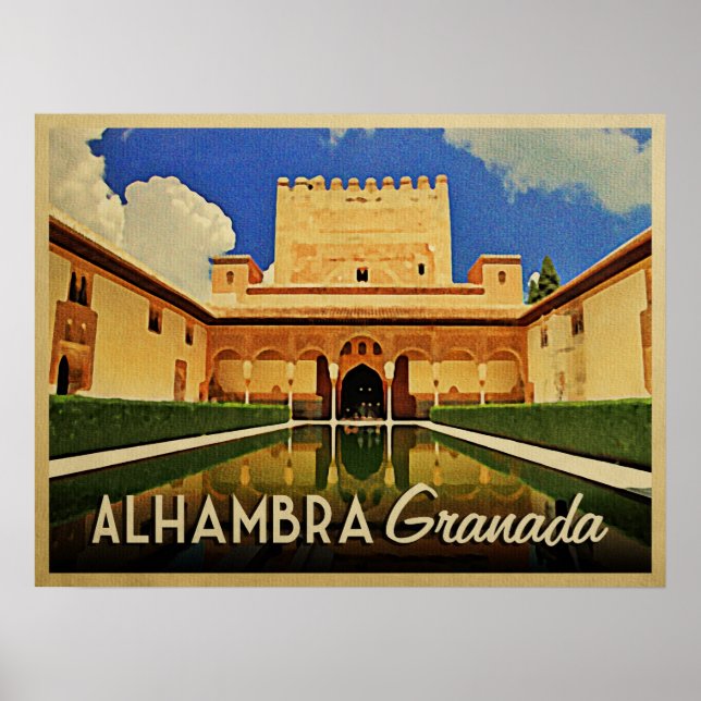 Alhambra Granada Spain Poster (Front)