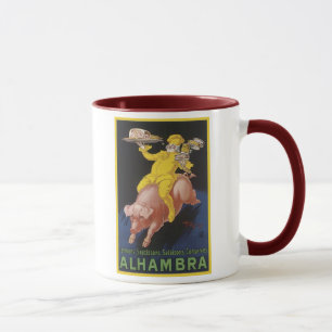 Alhambra Ham Flying Pig Ad Mug