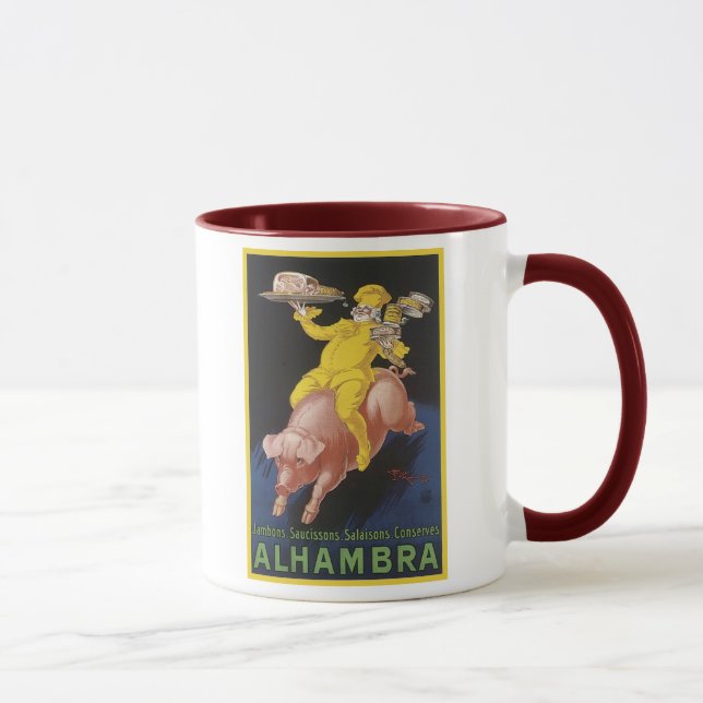 Alhambra Ham Flying Pig Ad Mug (Right)