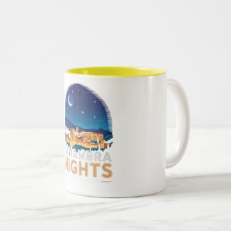 Alhambra Nights- Granada Spain Travel Art Two-Tone Coffee Mug